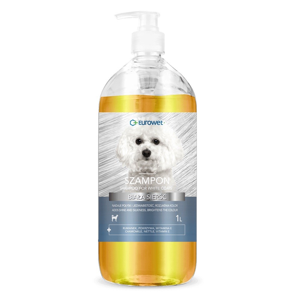EUROWET White coat - Šampon za pse, bela dlaka, 1l