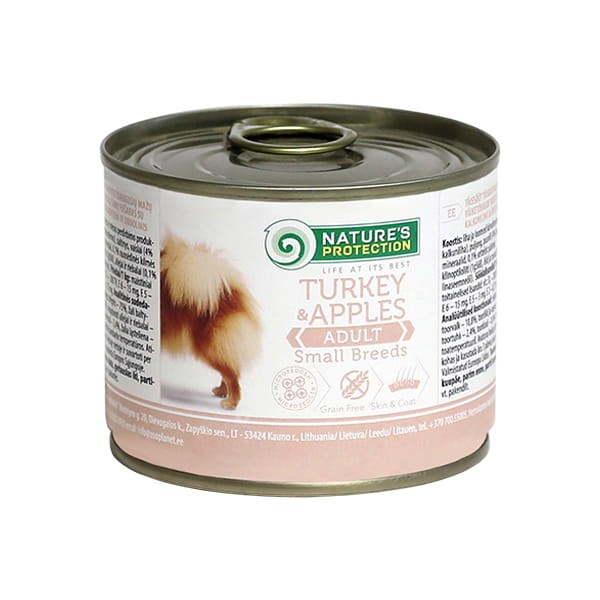 Pasja hrana NATURE'S PROTECTION Adult Small Turkey and Apples, 200 g