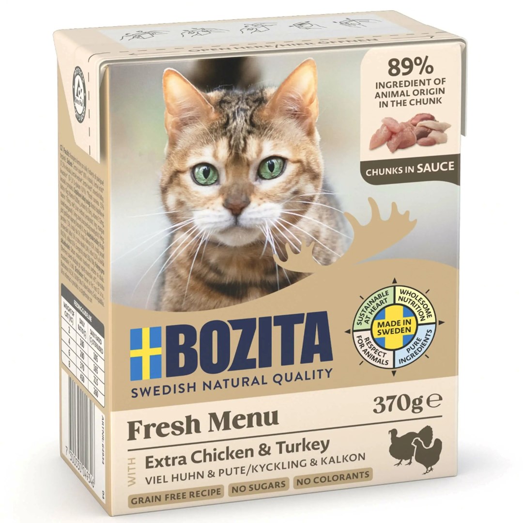 BOZITA Meso v omaki z perutnino - mokra hrana za mačke - 370g