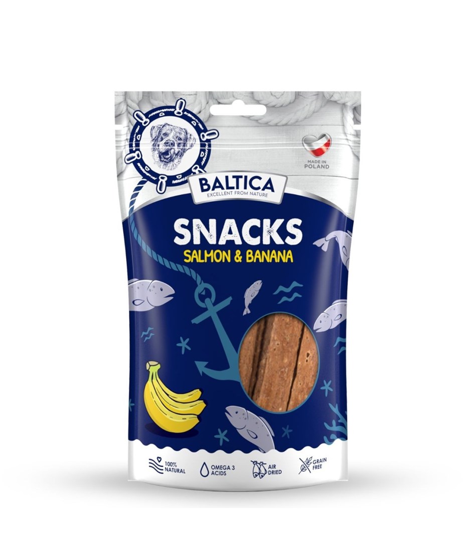 BA5 Pasji priboljški - Losos z banano - 80g