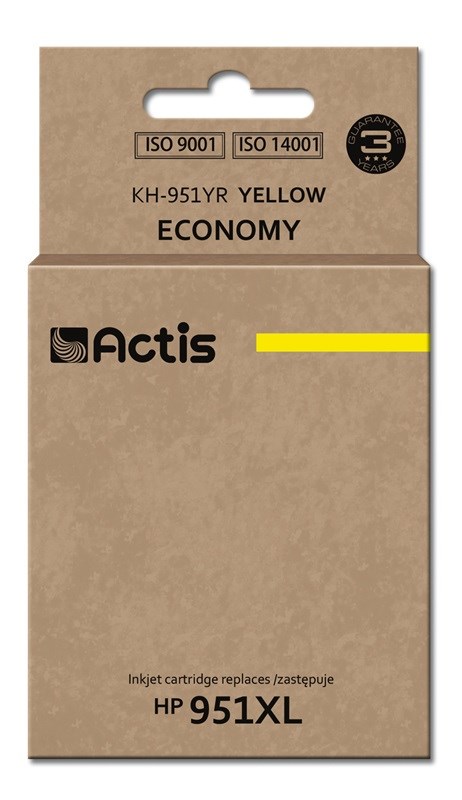 Actis Kartuša KH-951YR Rumena (nadomestna za HP 951XL)