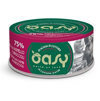 OASY More Love piščanec in jagnje z brokolijo - mokra hrana za mačke 70g