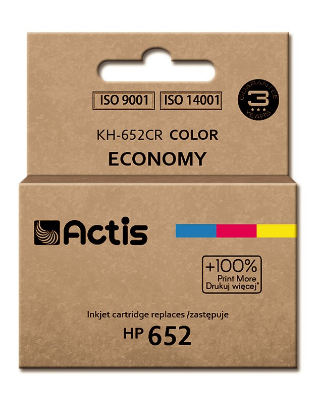 ACS KH-652CR kartuša s črnilom (nadomestek za HP 652), barvna, 18 ml