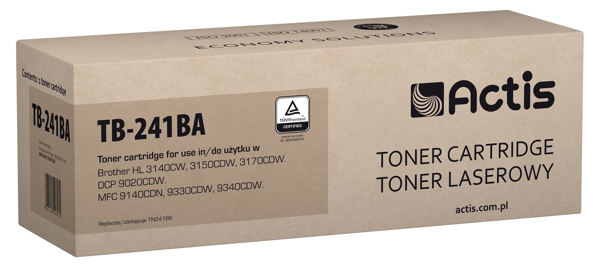 Actis TB-241BA nadomestni toner (za Brother TN-241BK), črn, 2500 strani
