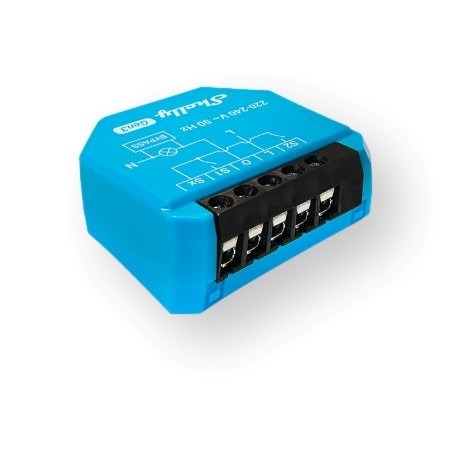 SHELLY 1L Gen3 WiFi rele brez nevtralnega vodnika, modra