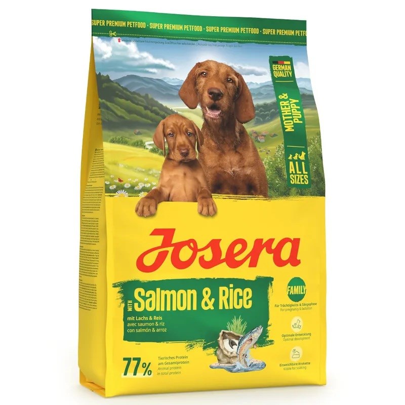 JOSERA Mother & Puppy Losos & Riž suha hrana za pse, 3 kg