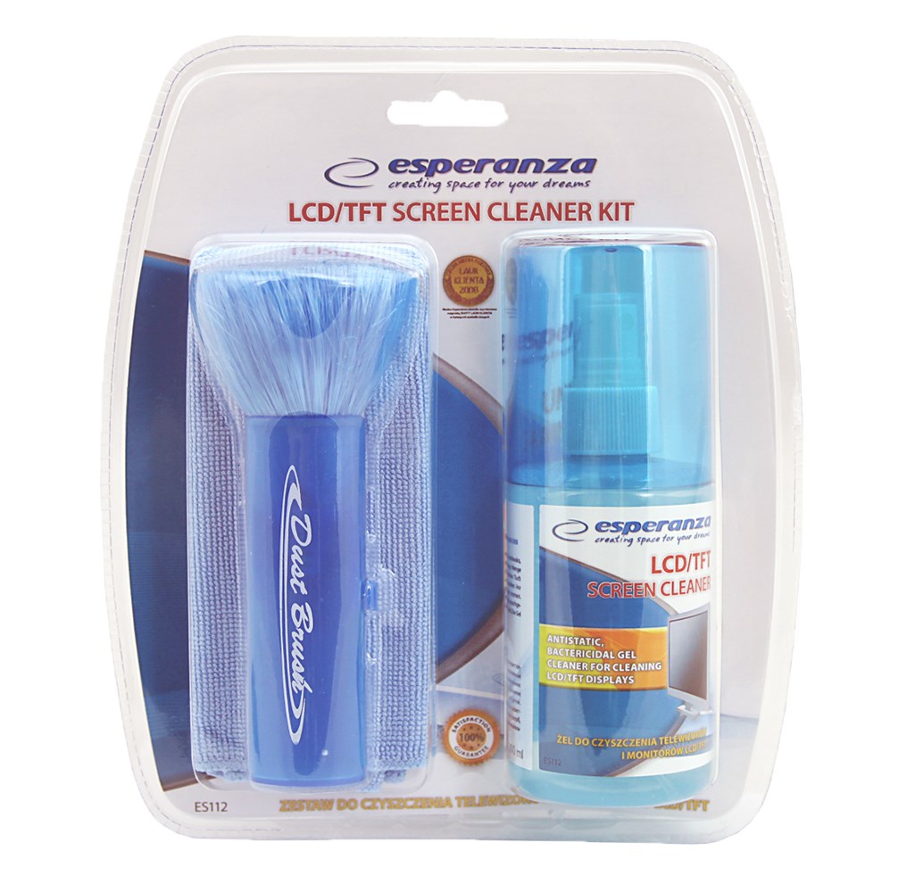 Komplet za čiščenje Esperanza ES112, 200 ml, za LCD/TFT/Plazmo