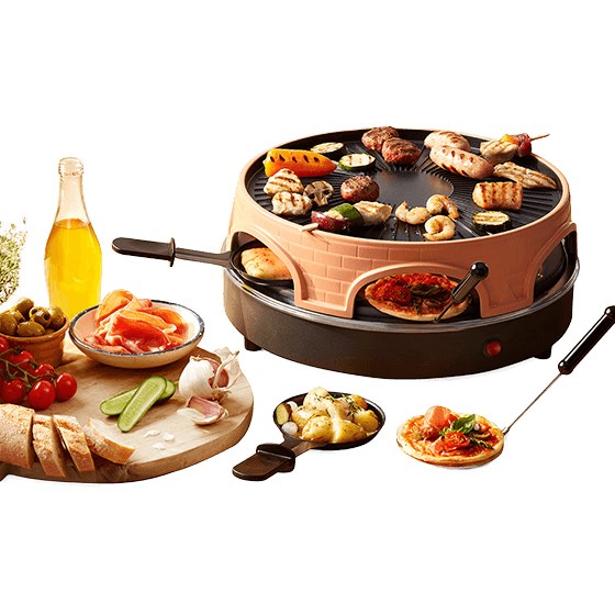 Emerio PO-113255.4 Raclette grill, 1500W, Črna/Bronasta