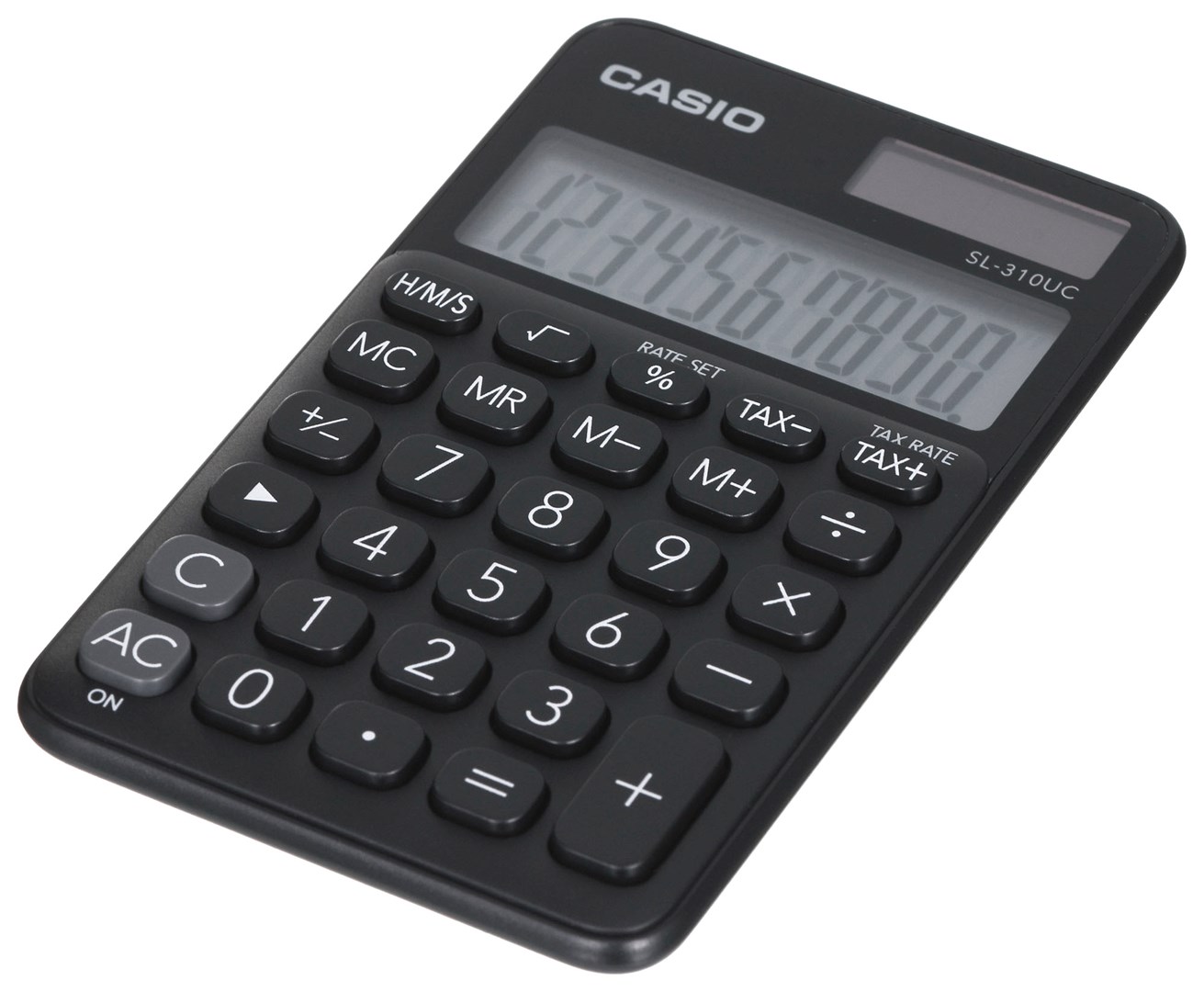 CASIO Žepni kalkulator SL-310UC-BK, črn, 10 mestni zaslon