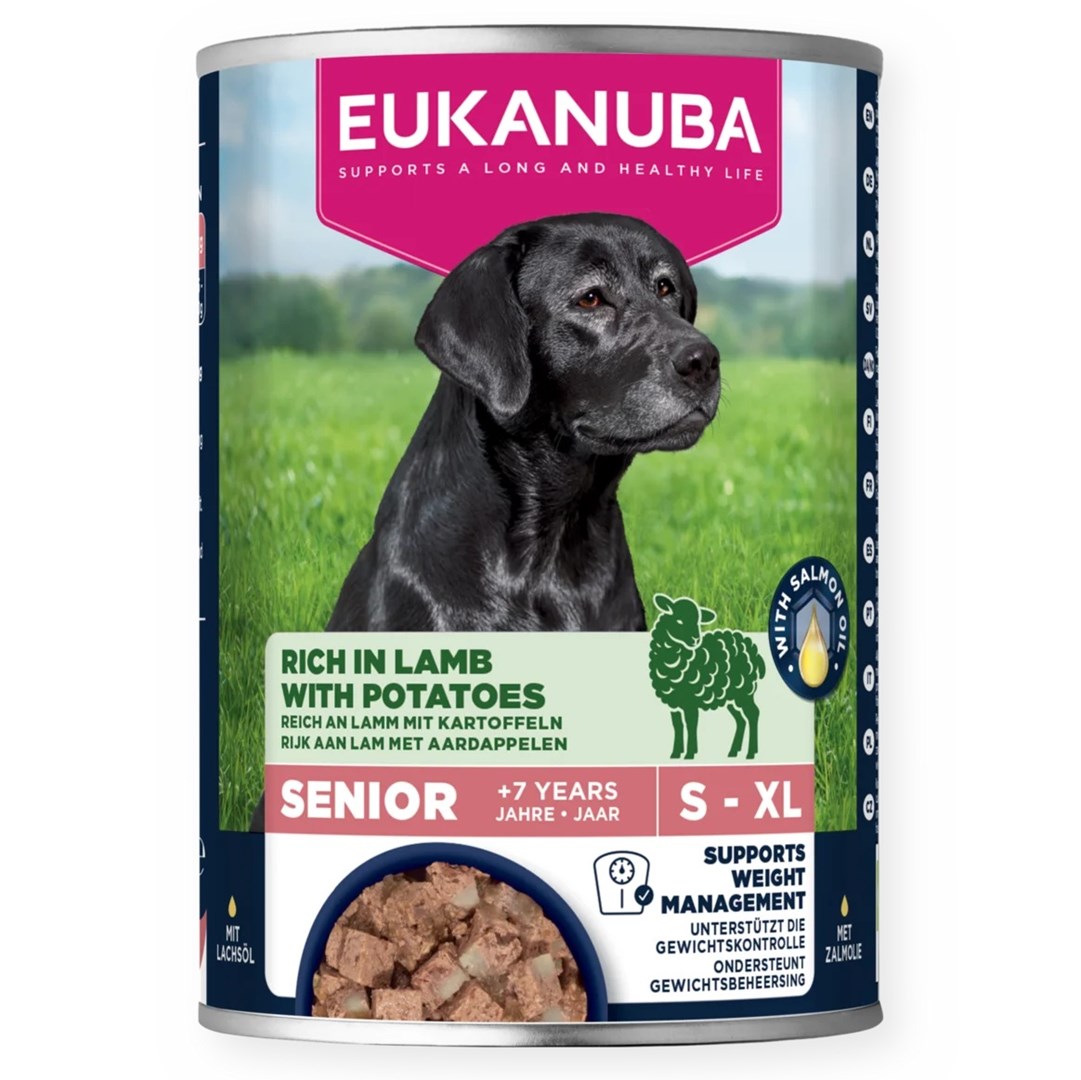 Eukanuba Life Care Senior mokra hrana za pse z jagnjetino in krompirjem, 400 g
