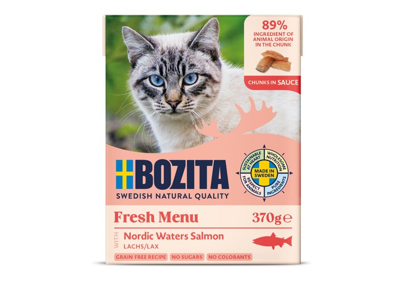 Bozita mačja hrana vlažna s lososom, 370 g