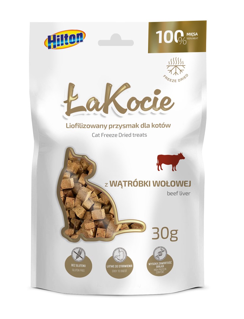 HILTON Liofilizirana goveja jetra za mačke - priboljški 30g