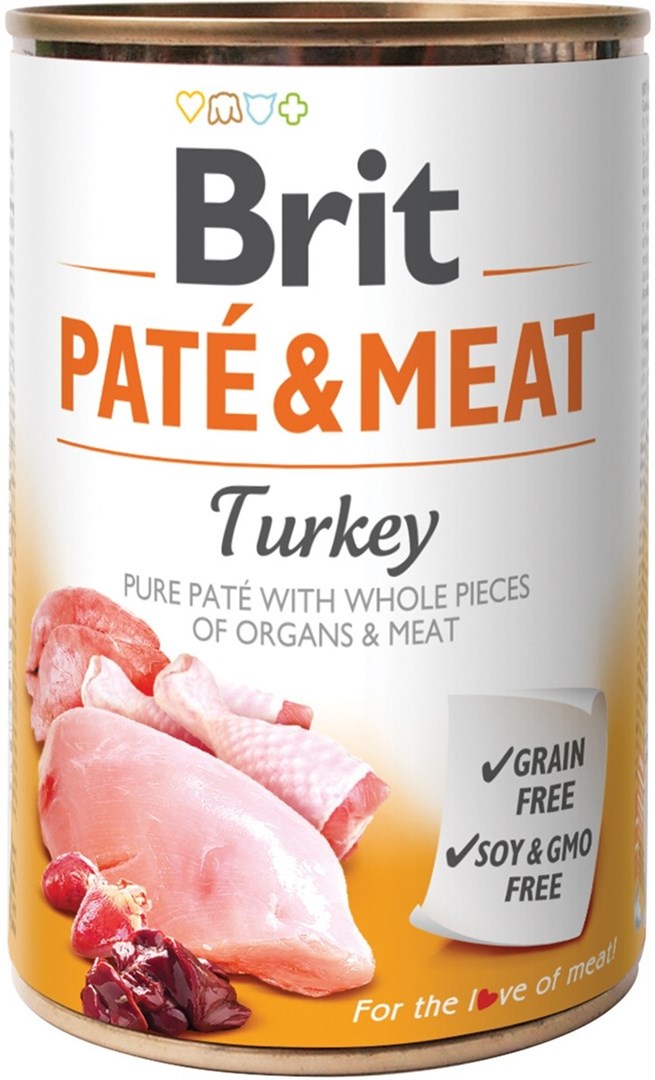 BRIT Paté & Meat with Turkey - mokra hrana za pse, 400g
