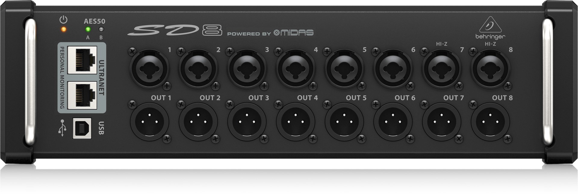 Behringer SD8 I/O Stage Box: 8 Midas predpojačal, AES50, ULTRANET