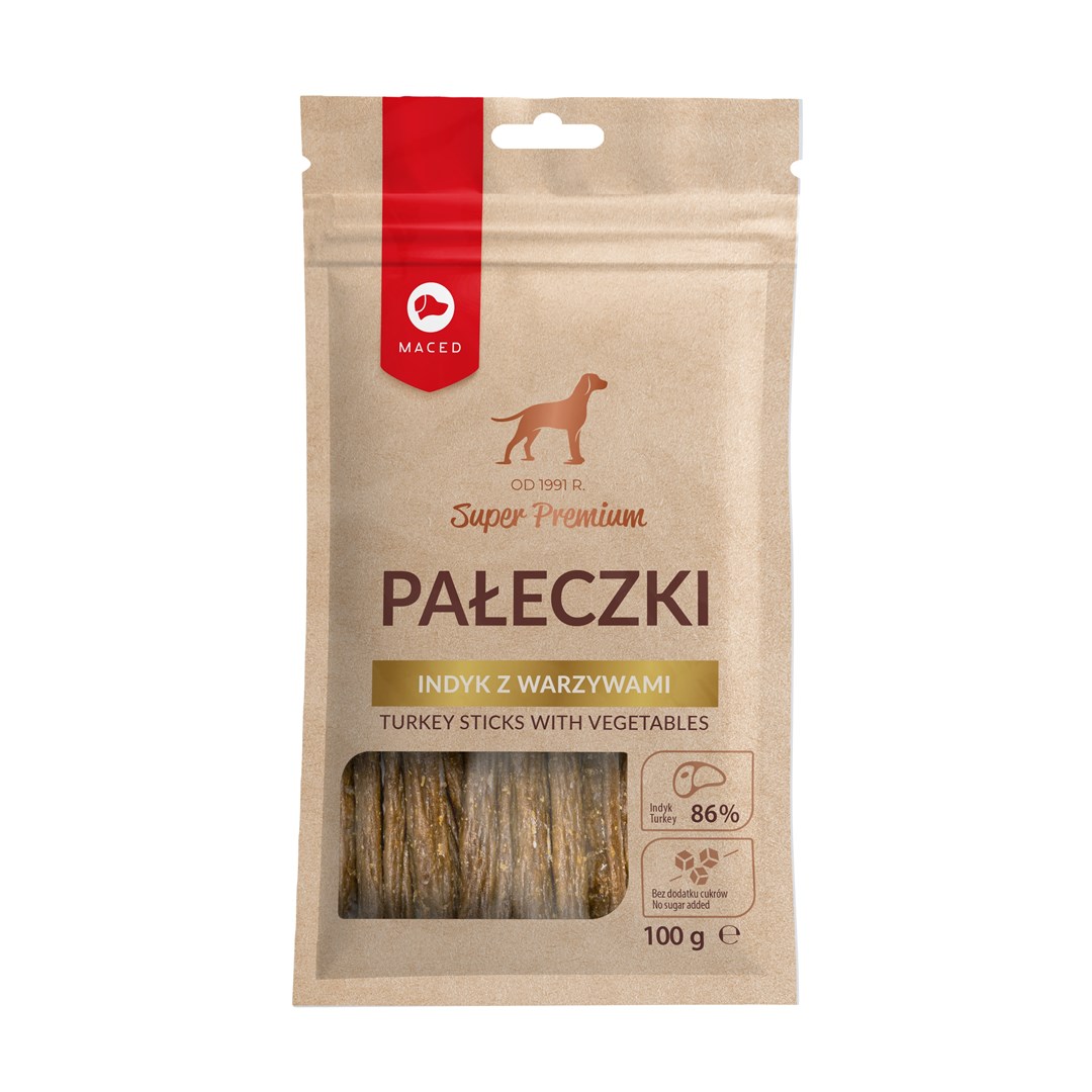 MDE Pasja priboljški Macesnova kost s zelenjavo - 100g
