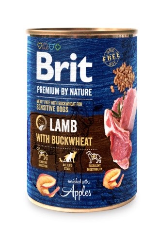 BRIT Premium by Nature Pasja Konzerva - Jagnjetina z Ajdo, 400 g