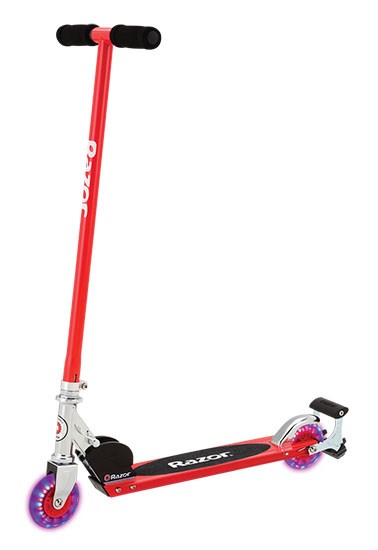 Otroški klasični skiro Razor S Spark Sport, črn/rdeč