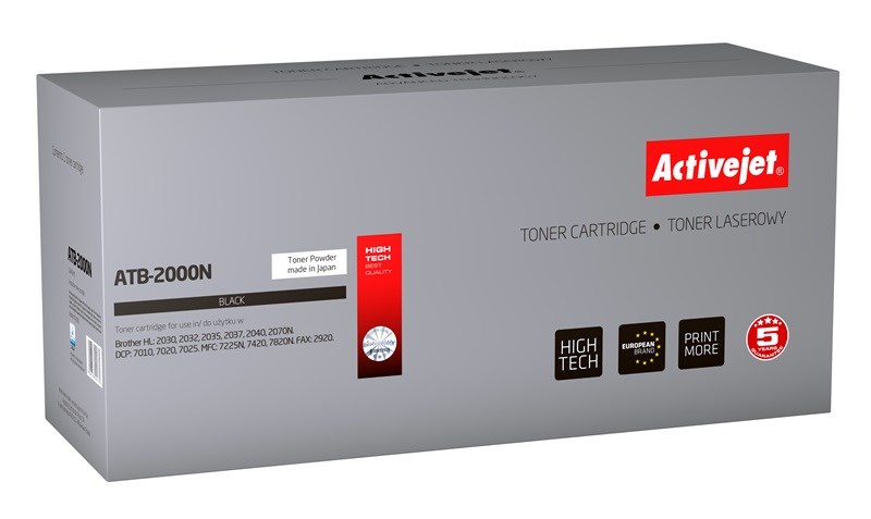 Toner Activejet ATB-2000N (nadomestni za Brother TN-2000/TN-2005), črn, 2500 strani
