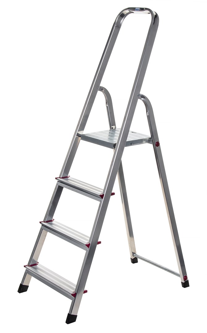 KRAUSE CORDA aluminijasto domače stopnišče 4 stopnice, 150 kg