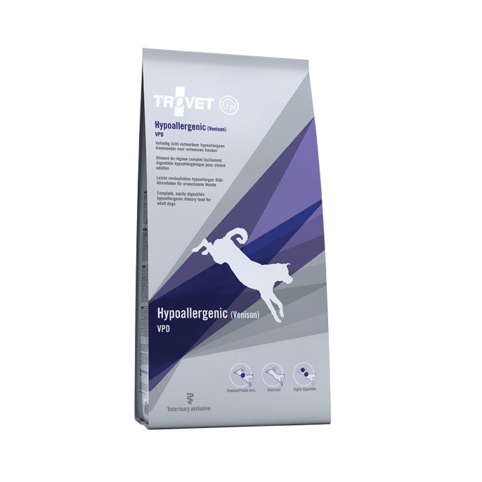 TROVET Hypoallergenic VPD z jelenom - suha hrana za pse, 10kg