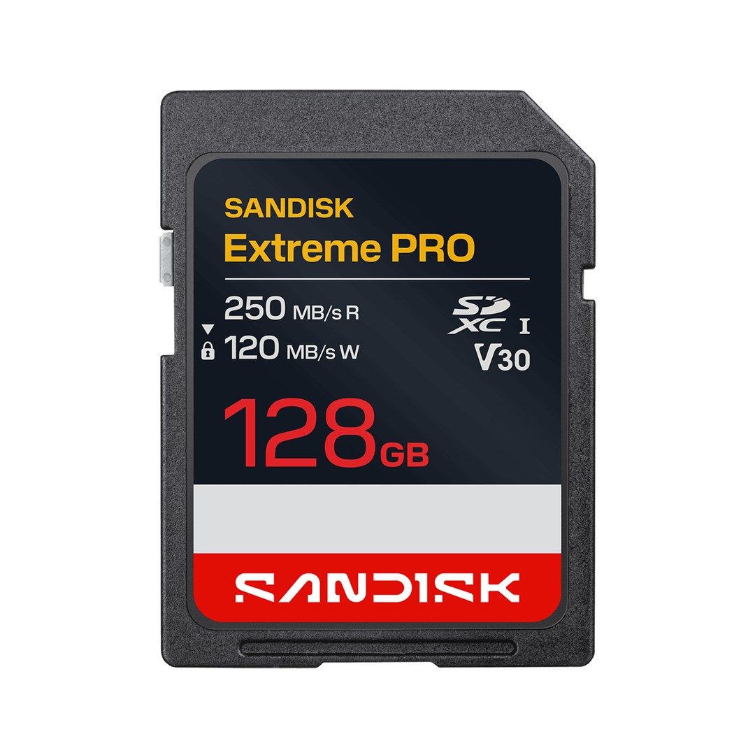 SanDisk Extreme PRO SDXC 128 GB UHS-I U3 V30 pomnilniška kartica