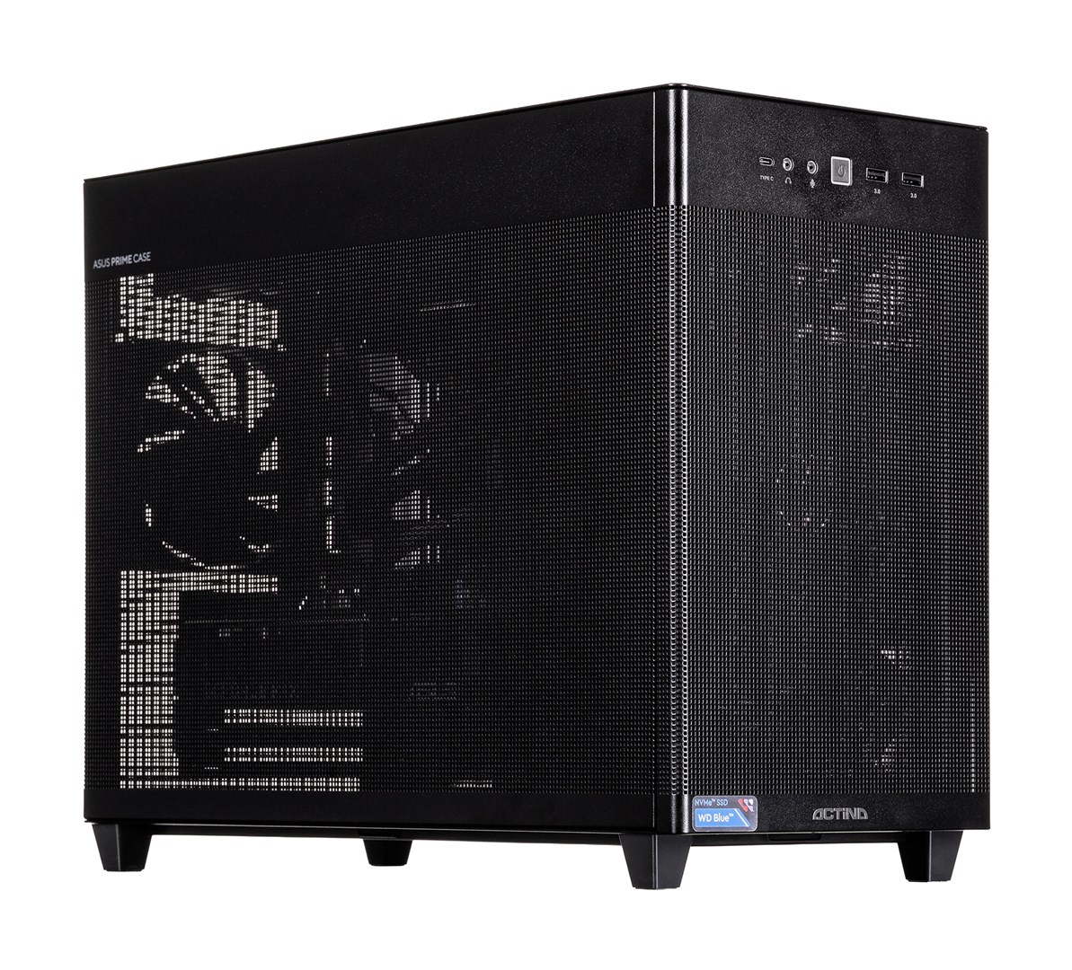 Actina PC namizni računalnik z AMD Ryzen™ 5 5600GT, 16 GB RAM, 512 GB SSD (Mini Tower, črn)