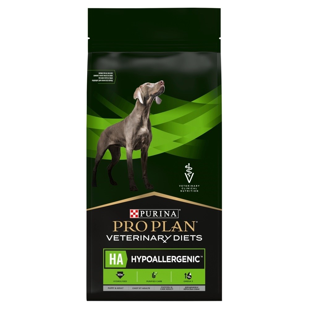 PURINA Pro Plan Veterinary Diets Canine HA Hypoallergenic - suha hrana za pse, 11 kg