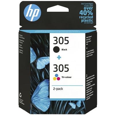 HP 305 Originalne kartuše s črno in barvno črnilo, 2 kosa