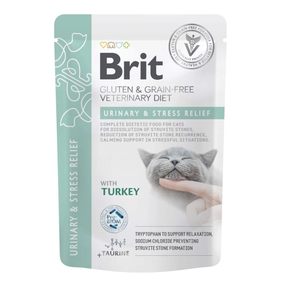 BRIT VD Urinary & Stress Relief Pouch - Mokra hrana za mačke za urinarni trakt in stres - 12x85g