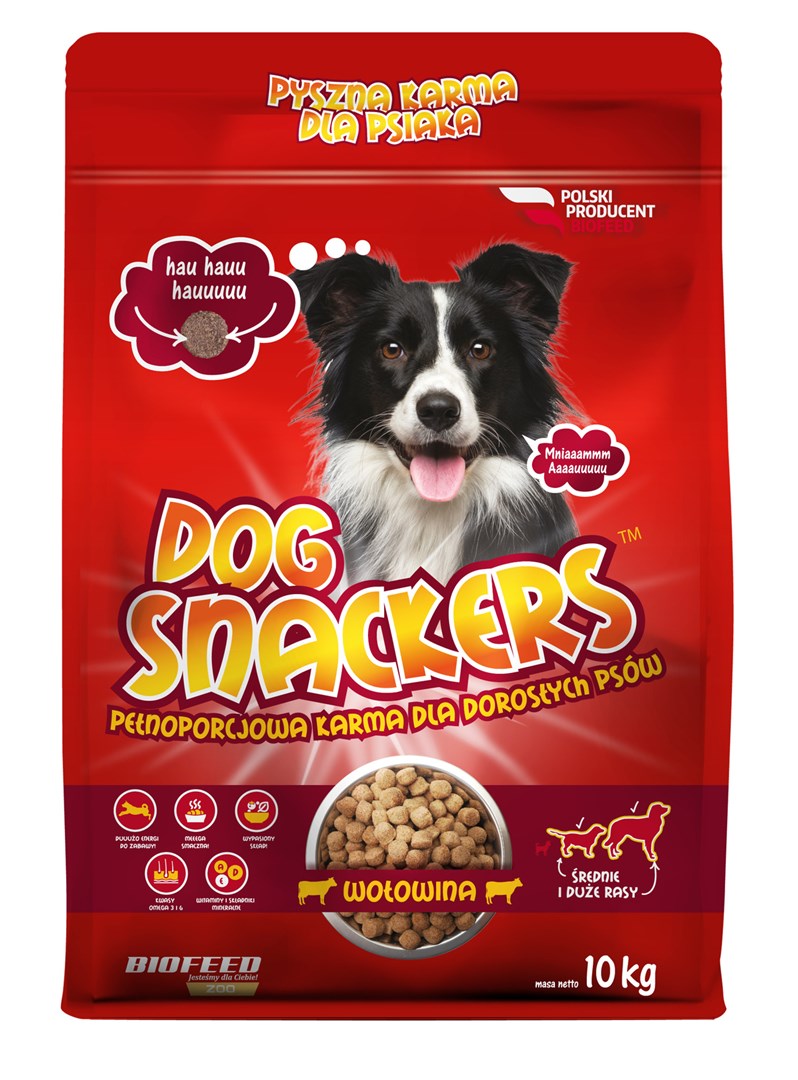 BIOFEED Dog Snackers Adult govedina - suha hrana za pse 10 kg