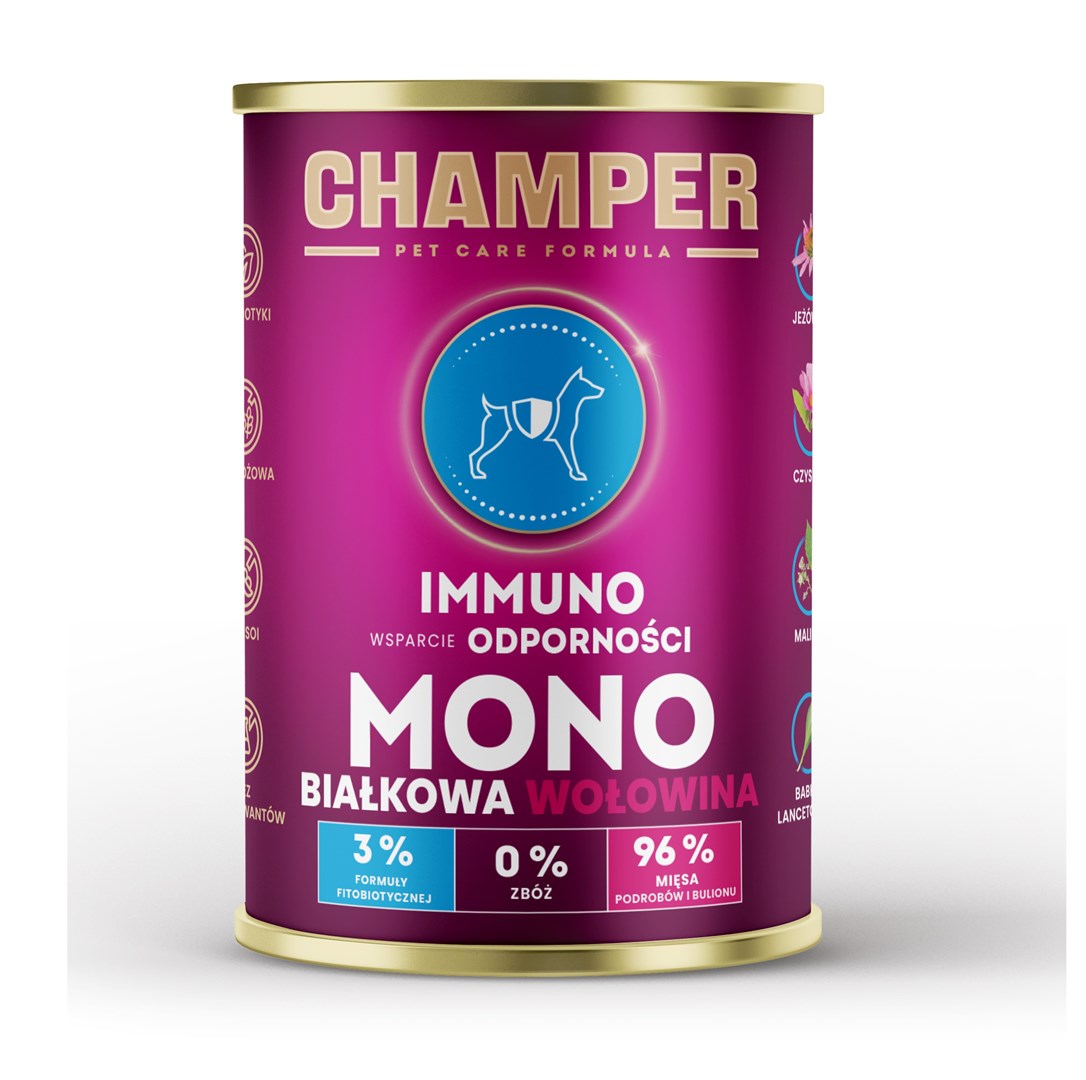 CH2 CHAMPER Immuno Monoprotein Govedina - Mokra hrana za pse - 400 g