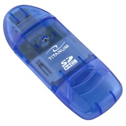 TTM TA101B čitalnik kartic, Modra, USB 2.0