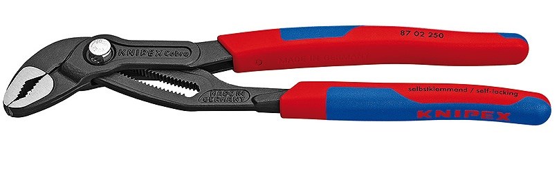 Knipex Cobra Slip-joint klešče, 250 mm, rdeča/modra