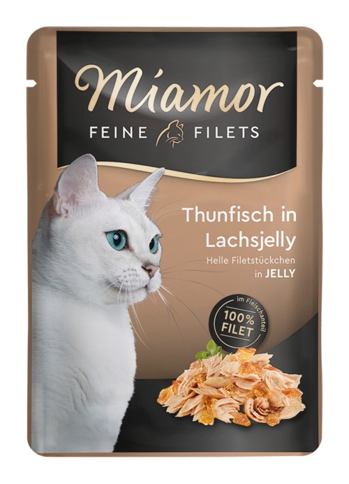 Miamor Fine Fillets v Omaki Tuna, Losos, 100g