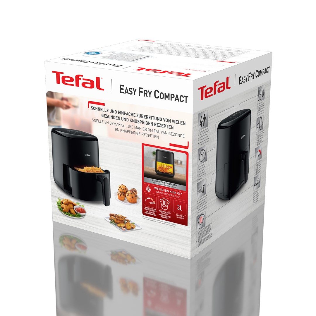 Tefal Easy Fry EY145810 zračna friteza 3 L 1300 W Črna