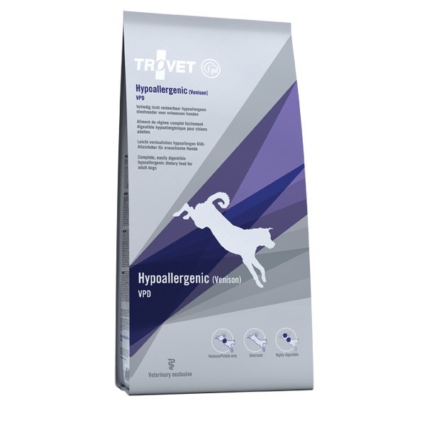 TROVET Hypoallergenic VPD Pasja - suha hrana s srnjadjo, 3 kg