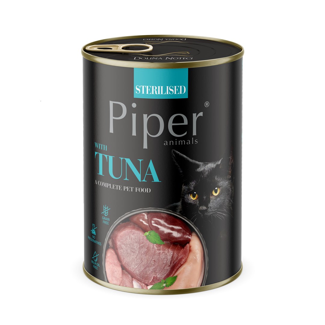 Dolina Noteci Piper mokra hrana za sterilizirane mačke s tuno - 400g