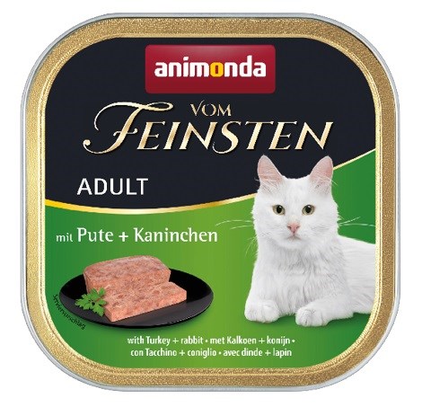 ANIMONDA Vom Feinsten Mokra hrana za odrasle mačke, puran in zajec, 100g