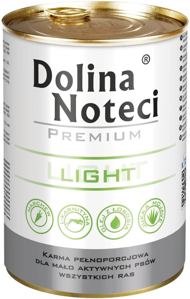 Dolina Noteci Premium Light - mokra hrana za pse, svinjina in piščanec, 400 g