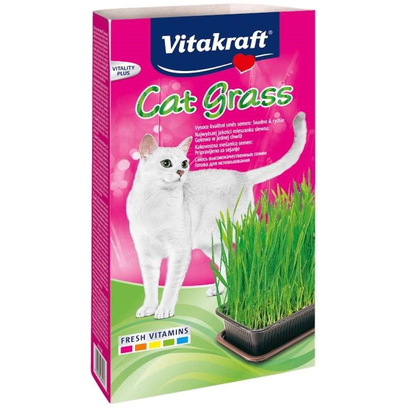 VITAKRAFT Mačja trava - komplet za mačke, 120 g
