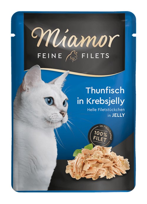 Miamor Fine Fillets v želodnem soku, 100g (Tuna/Rak)