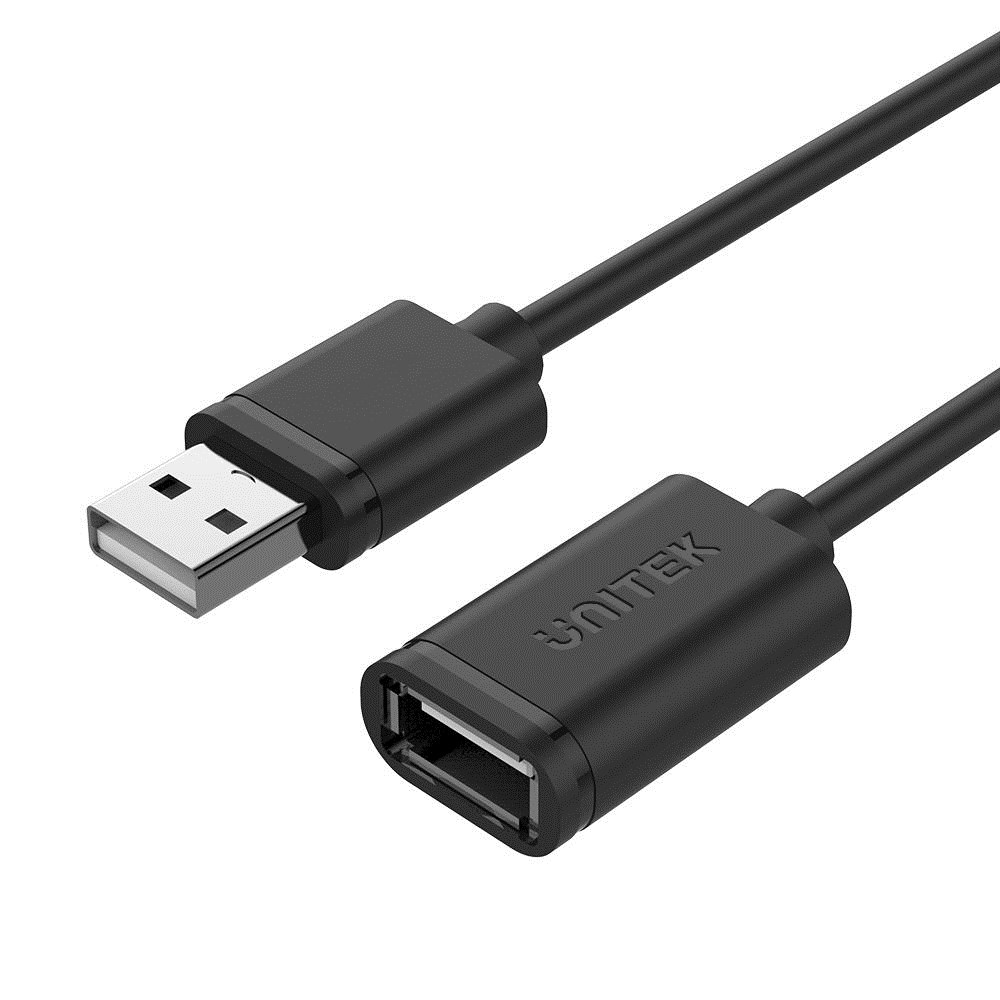 USB kabel UNITEK Y-C417GBK USB A na USB A 2.0, 3 m, črn