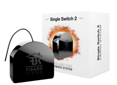 Fibaro FGS-213 ZW5 pametni rele 42.5 mm Črna