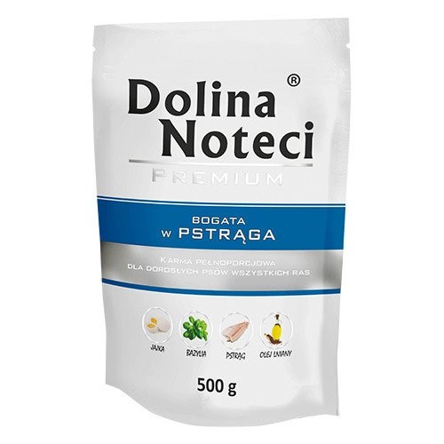 Pasja hrana Dolina Noteci Premium z lososom, 500 g