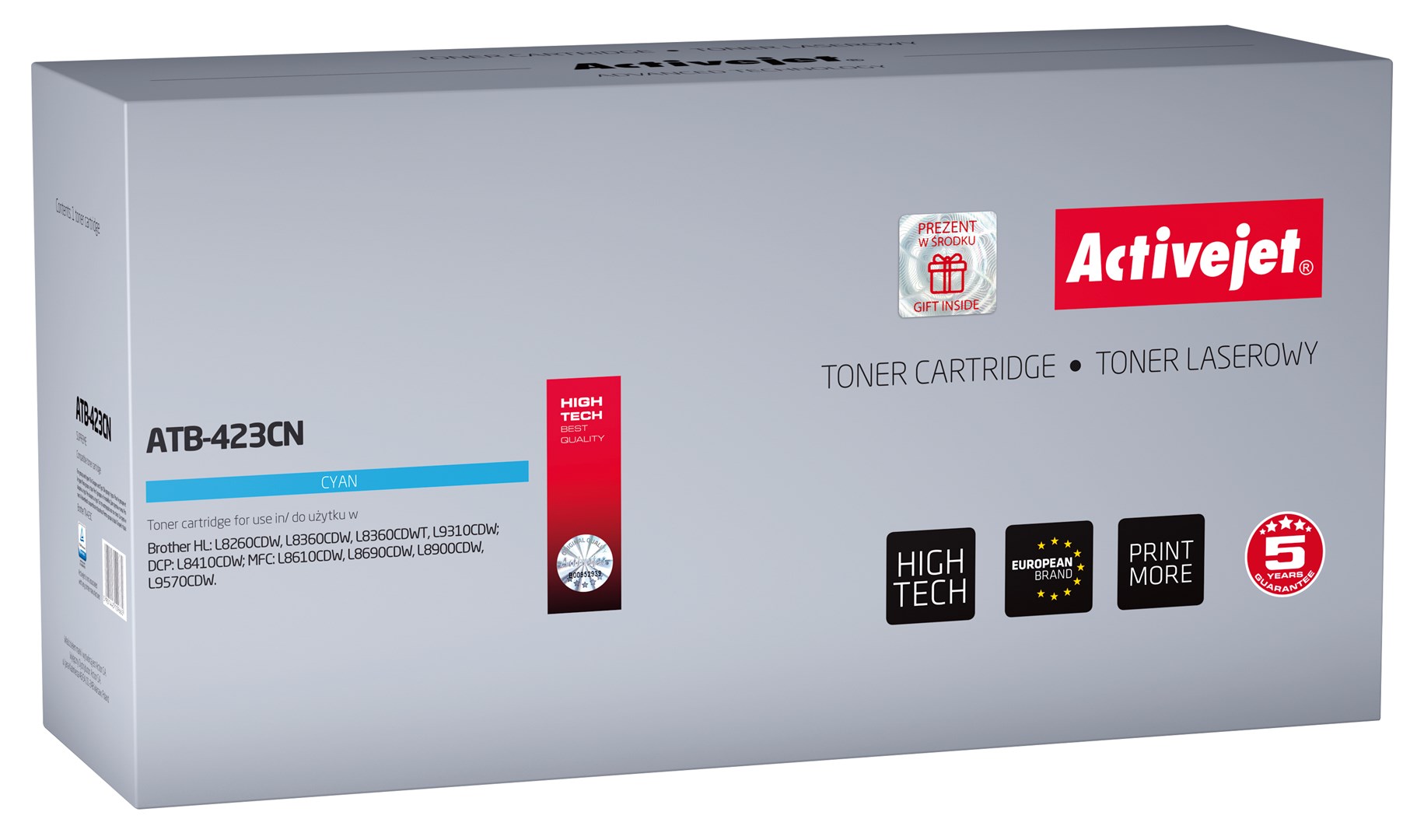 Activejet ATB-423CN toner (nadomestni za Brother TN-423C), cian, 4000 strani