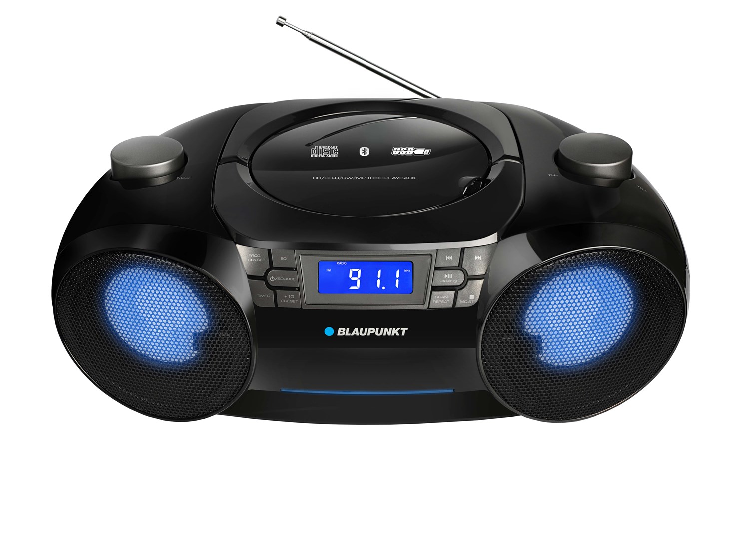 Blaupunkt BB31LED radio boombox, 6W, črn/siv