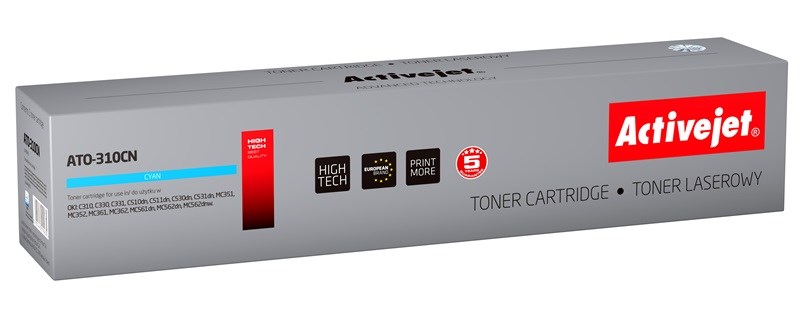Nadomestni toner Activejet ATO-310CN, Supreme, cian, 2000 strani