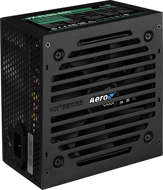 Napajalnik AEROCOOL PGS VX-600PLUS 600W 80+ Bronze, črn