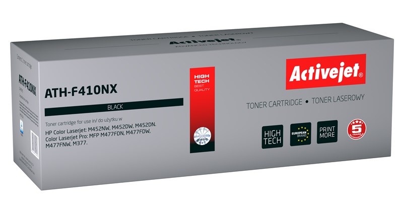 Nadomestni toner Activejet ATH-F410NX za HP 410X, Canon CRG 046H B, črn, 6500 strani