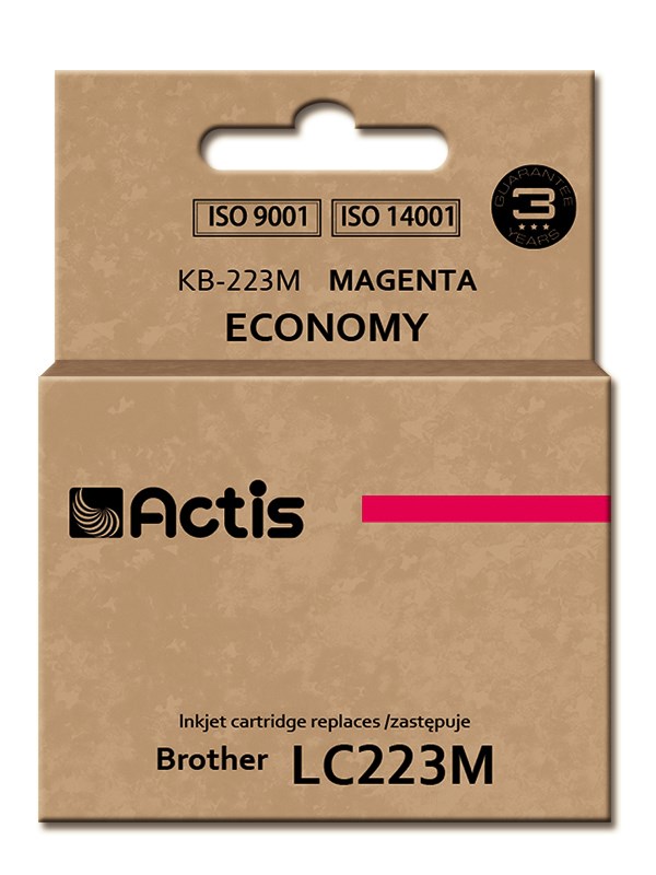 Nadomestna črnila ACS KB-223M (za Brother LC223M; Standard; 10 ml; magenta)